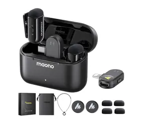 Maono WM622 PBC2 / Drahtloses Mikrofonsystem / MFi / Lightning + USB-C / iOS 18 / bis zu 100 m