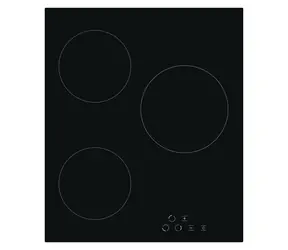 Simfer H4.030.DECSP schwarz / Glaskeramik-Kochfeld / 45 cm / 3 Kochzonen / Touch-Bedienung