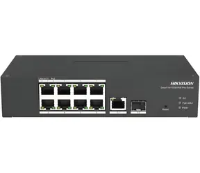 HIKVISION DS-3T1310P-SI/HS / Switch / 8x 100 Mbit/s PoE / 1x Gb RJ45 / 1x Gb SFP / 110 W