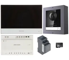 HIKVISION DS-KIS702Y / Videotelefon-Set / 2-Draht / 7"-Monitor / Türstation / Netzteil