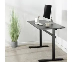 LogiLink Höhenverstellbarer Schreibtisch, schwarz / Schreibtisch / Höhe 700-1170 mm / Tragkraft 40 kg