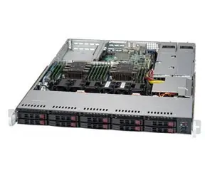 SuperMicro SC116AC10-R706WB3 schwarz / Servergehäuse / 1 HE / WIO / 10x NVMe/SFF / rPS 700W 80+ Platinum