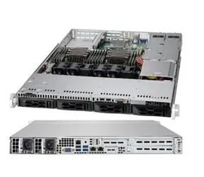 SuperMicro LA15TQC-R504W schwarz / Servergehäuse / 1 HE / 4X Hot-Swap SAS3/SATA / rPS 500W 80+ Platinum / 3 Lüfter