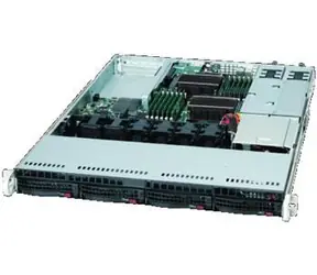 SuperMicro SC815TQC-R706WB2 schwarz / Servergehäuse / 1 HE / 4X Hot-Swap SAS/SATA / rPS 750W 80+ Platinum