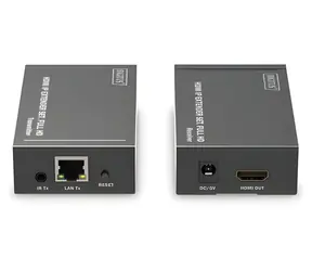 Digitus HDMI IP-Extender-Set, schwarz / Full HD / KVM / bis zu 120 m / CAT6