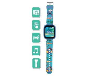 LEXIBOOK Kinderuhr mit Kamera Stitch / Touchscreen / Selfie-Kamera / 8 GB SD-Karte / ab 5 Jahren
