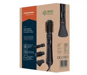 Grundig HS 7080 schwarz, roségold / Heißluftbürste / 1000 W