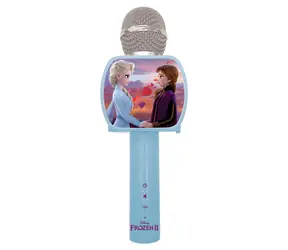LEXIBOOK Karaoke-Mikrofon Frozen mit Handyhalterung / Kabellos / Stimmverzerrung / Lautstärkeregelung