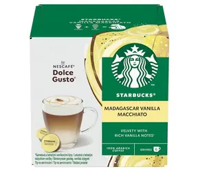 Starbucks Dolce Gusto Madagascar Vanilla Macchiato 12 Stück / Kapselkaffee  