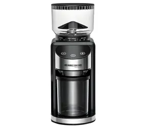 Rommelsbacher EKM 400 schwarz-silber / Kaffeemühle / Kegelmahlwerk / 35 Mahlgradstufen / 200 W