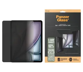 PanzerGlass 4-Wege-Sichtschutz / Schutzglas / iPad Air 13" / iPad Pro 13" / Blickschutzfilter / Gehärtetes Glas