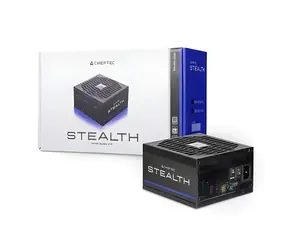 Chieftec Stealth SPX-1000-FC schwarz / Netzteil / ATX / 1000 W / 80 PLUS Platinum / Aktive PFC / Vollmodular