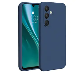 Etteri Rückseitenschutzhülle für Samsung Galaxy A56 5G, blau / Schutzhülle / Silikon / Innenfutter aus Mikrofaser
