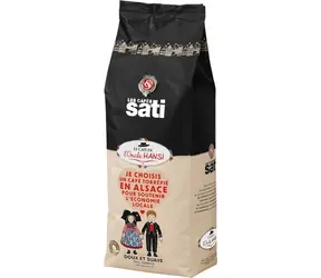 Les Cafés Sati Hansi Doux et Suave 1000 g / Kaffeebohnen / 100 % Arabica