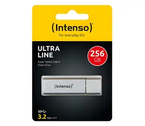 INTENSO Ultra Line 256 GB silber / USB-Stick / USB-A 3.2 Gen 1 / 5 Gbit/s