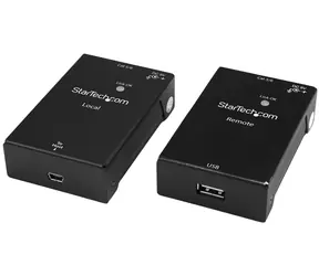 StarTech USB 2.0 Extender- Kit / USB-Extender / über Ethernet (RJ45) / Sender und Empfänger / Metallgehäuse