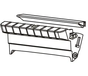 ZEBRA Spender-Frontabdeckung für GX420d / Ersatzteil / Thermodirektdruck