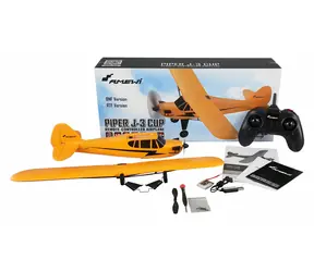 AMEWI RC-Flugzeug Piper J3 Cup gelb / 3 Kanäle / RTF / Gyroskop