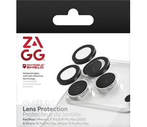 ZAGG InvisibleShield Premium Glass Elite Schwarz / Schutzglas / Apple iPhone 15-17 Pro/Pro Max / 3 Stück