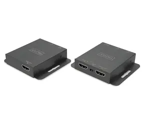 Digitus DS-55519 schwarz / HDMI-Extender / Full HD 70 m / 4K 30Hz 40 m / CAT6 / PoC