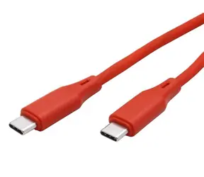 Roline USB-C(M) - USB-C(M) rot / Kabel / USB-C / Silikonummantelung / PD 60 W / 1 m