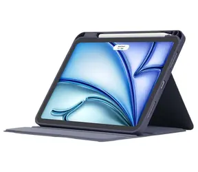 Devia Justyle Hülle schwarz / Hülle mit Fach für Apple Pencil / Apple iPad Pro 11" (M4/M5)