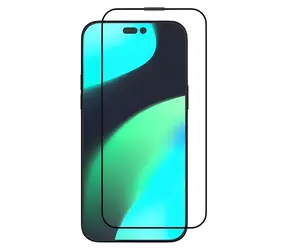 Devia Star Series schwarzer Rahmen / Schutzglas / iPhone 14 Pro / Gehärtetes Glas