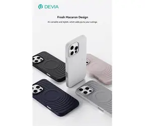 Devia Ripple Magnetische Hülle weiß / Schutzhülle für Apple iPhone 16 Pro / TPU / Stoßschutz