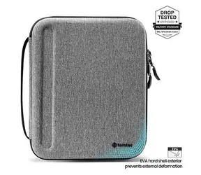 Tomtoc SMART A06 PadFolio grau / Hülle / iPad Pro 12,9"/13", iPad Air 13" / EVA
