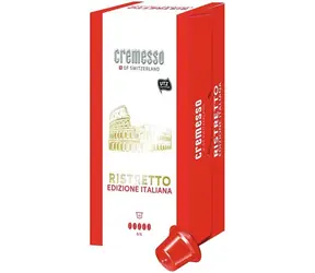 Cremesso Edizione Italiana Ristretto 16 Stück / Kapselkaffee / Intensität 5/5 / Aluminiumfrei