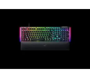Razer BlackWidow V4 mit gelben Schaltern, schwarz / Gaming-Tastatur / mechanisch / Razer Gelb / USB