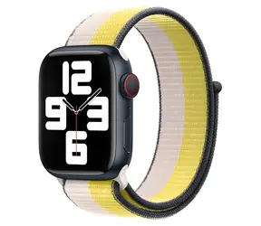 Devia Nylon-Armband, zweifarbig, beige, geflochten, für Apple Watch / 44/45/46 mm / Nylon