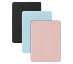 Devia Lederhülle für iPad 10.-11. Generation (2022/2025), schwarz / Hülle / Kunstleder / mit Fach für Apple Pencil