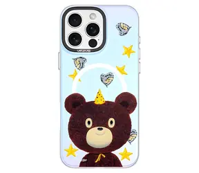 Devia Canvas Series Magnetische Hülle Sternenbär / Schutzhülle / iPhone 16 PLUS / MagSafe