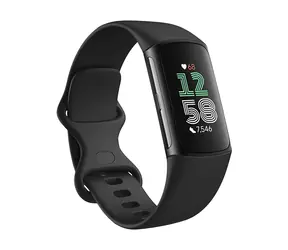 FitBit Charge 6 schwarz / Fitnessarmband / Aktivitätstracker / Touchscreen / Bluetooth / Android / iOS