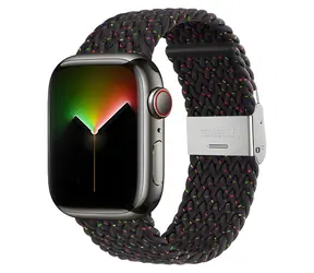 Devia Deluxe Sport 4 schwarz / Armband für Apple Watch 44/45/46 mm / Nylon / Verstellbar