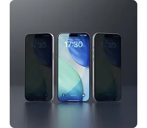 Devia Van Series Sichtschutzrahmen Schwarz / Schutzglas / Apple iPhone Air / Sichtschutzfilter