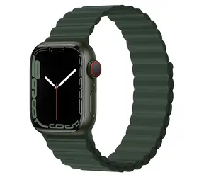 Devia Deluxe Sport 3 44/45/46 mm Sequoia / Armband für Apple Watch / Silikon / Magnetverschluss