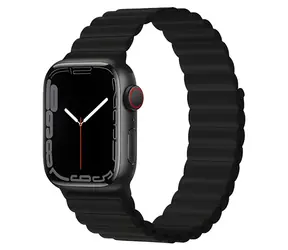 Devia Deluxe Sport 3 44/45/46 mm schwarz / Armband für Apple Watch / Silikon / Magnetverschluss
