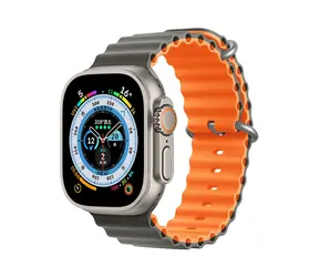 Devia Deluxe Sport6 Armband für Apple Watch 40/41 mm, grau/orange / Armband / Silikon / Zweifarbig