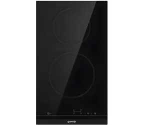 Gorenje ECT321BCSC schwarz / Glaskeramik-Kochfeld / 30 cm / 2 Kochzonen / Touch-Bedienung