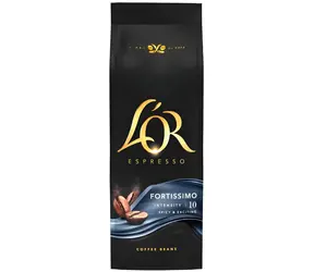 L'OR Espresso Fortissimo 500 g / Kaffeebohnen / Intensität 10 / Arabica & Robusta