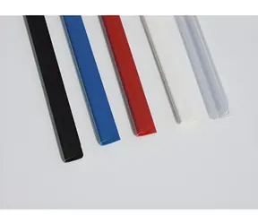 EuroSupplies Kunststoff-Heftklammern 6 mm transparent / Heftklammern / zum Aufschnappen / für 30-45 Blatt, 80 g / 50 Stück
