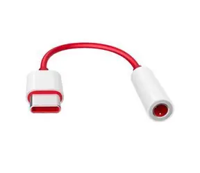 OnePlus Adapter USB-C auf 3,5-mm-Klinkenstecker (rot) / Adapter / Audioadapter-Zubehörmodus mit DAC