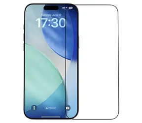 Devia Van Series Crystal Diamond Schwarzer Rahmen / Schutzglas / Apple iPhone 17 Pro Max