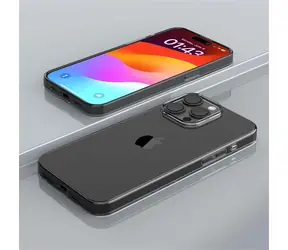 Devia Naked TPU transparente Schutzhülle / Hülle / Apple iPhone 15 Pro