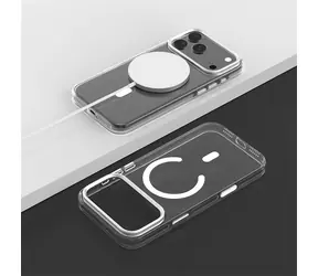 Devia Crystal Stoßfeste, transparente Schutzhülle / Hülle / Apple iPhone 17 Pro Max / MagSafe
