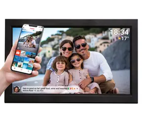 Denver PFF-1503 Schwarz / Digitaler Bilderrahmen / 15,6" IPS-Touchscreen / 1920 x 1080 Pixel / WLAN / 16 GB