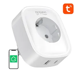 Gosund SP6 weiß / Intelligente Steckdose / 16 A / USB-C 20 W PD / WLAN, Bluetooth / Tuya