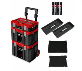 Einhell E-Case versiegelt / Transportbox auf Rollen / Systemaufbewahrungsturm / Wasserdicht